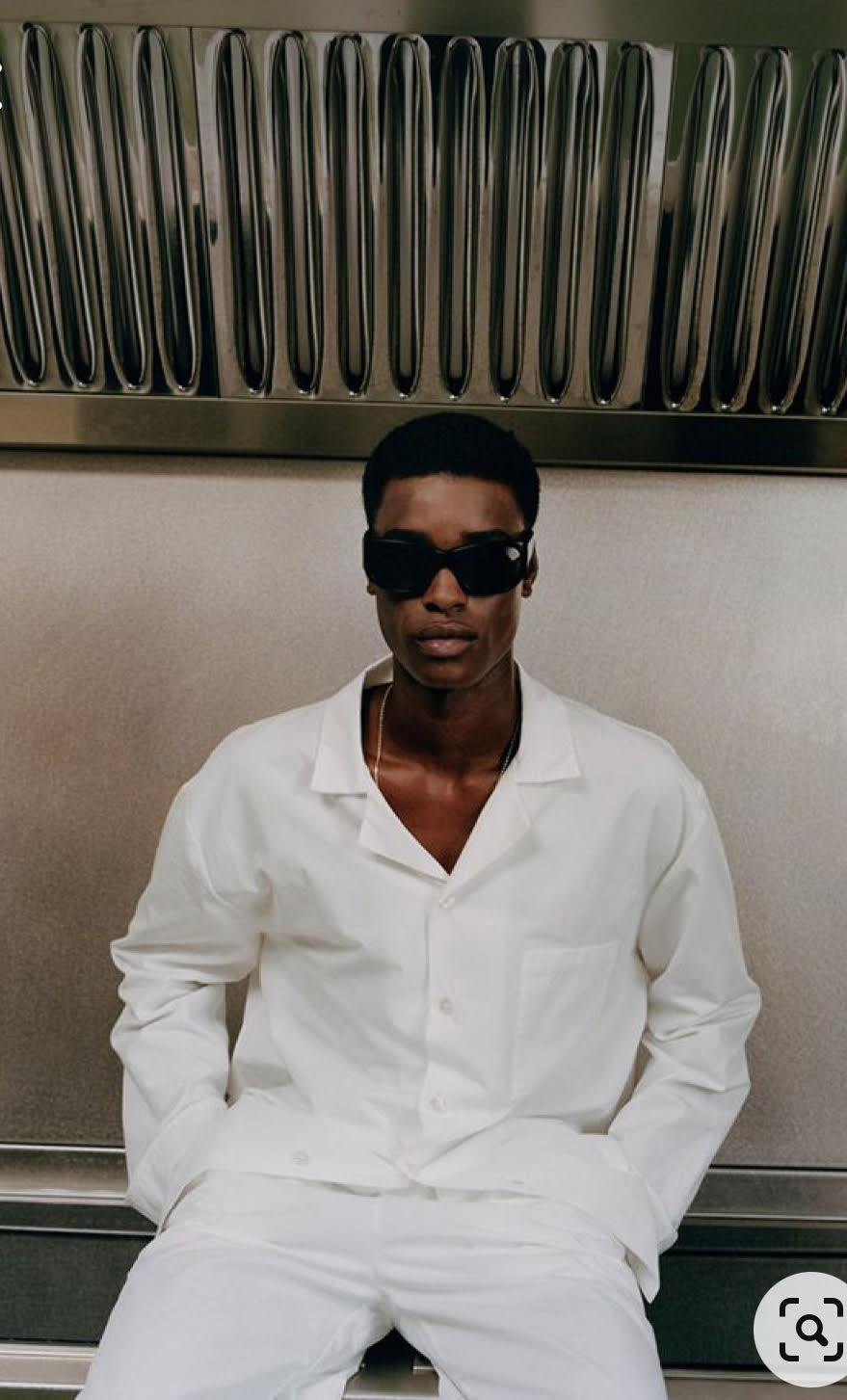 OSCAR - Men's long pajama set in white cotton