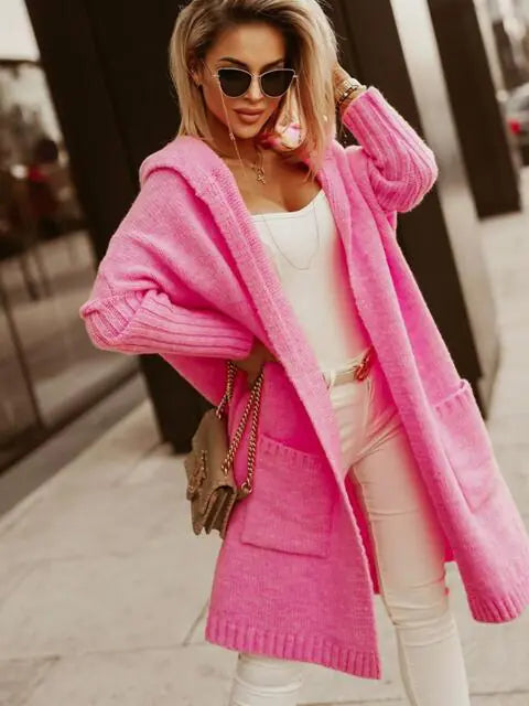 LILA-Full Size SIMPLY LIVE Hooded Cardigan-