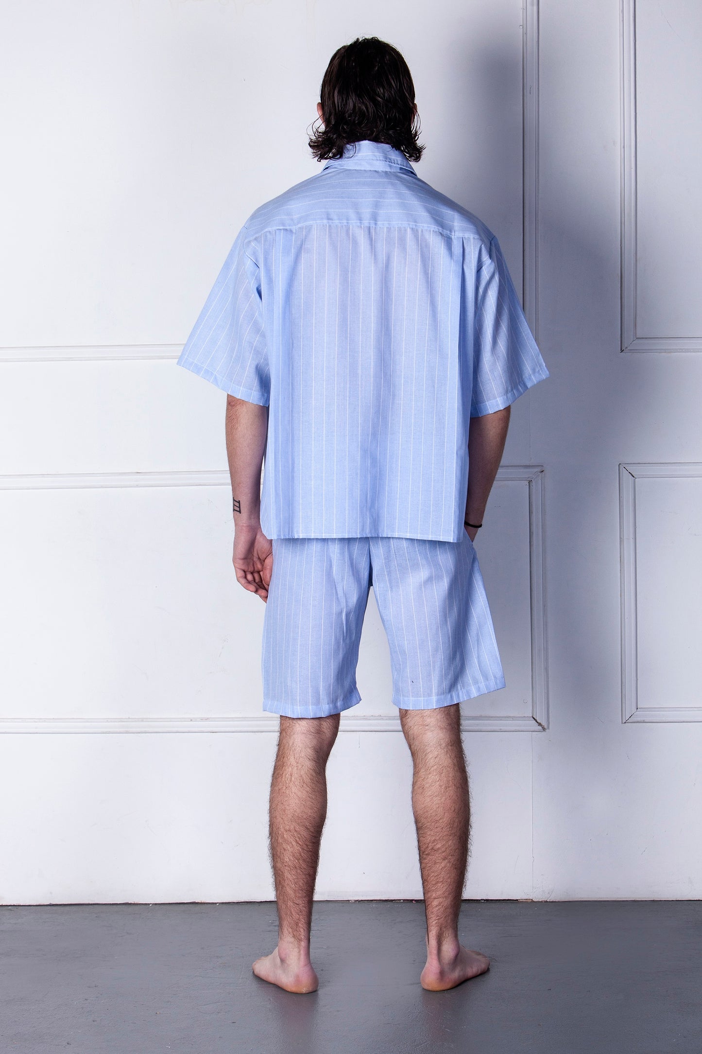 TOTEM - Men's Short Pyjama Set in Cotton and Linen